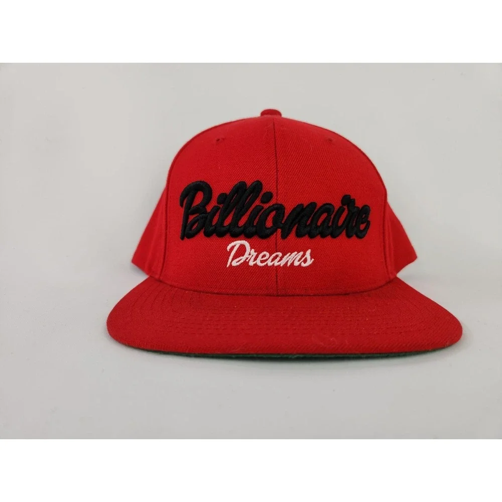 Billionaire Dreams Snapback Hat Yupoong trucker Cap Boys Red BD
